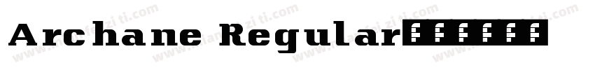 Archane Regular字体转换